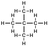 full displayed formula of dimethylpropane