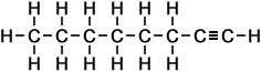 Structure of octyne