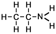 Displayed Formula of ethylamine