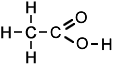 full displayed formula of ethanoic acid