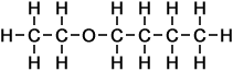 molecular structure of ethoxy butane