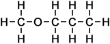 molecular structure of 1-methoxypropane