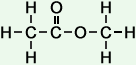 molecular structure of methyl ethanoate