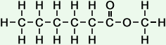 molecular structure of methyl hexanoate